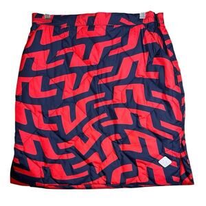 J.Lindeberg Carrie Padded Bridge Swirl Skirt Sz S Ski Golf Preppy Gorpcore NWT